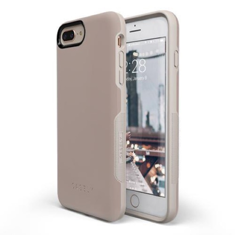 Casely Taupe Bold iPhone 8 Case Taupe on Nude